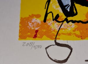 Herman Brood - Horserider- zeefdruk - 500 ex. kopen? Bied vanaf 1!