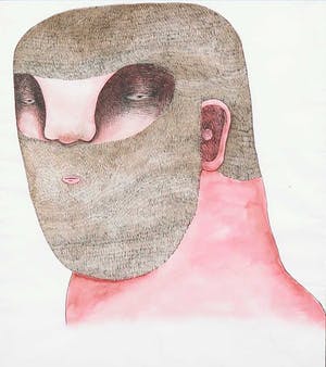 Bisser - Pen- en inkttekening, Zonder titel - Ingelijst kopen? Bied vanaf 120!