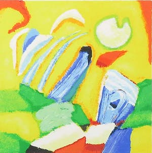 Saskia Bremer - Zeefdruk, New age b.2. - Ingelijst kopen? Bied vanaf 1!