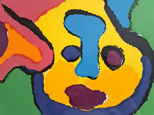 Karel Appel - Drie gezichten kopen? Bied vanaf 650!