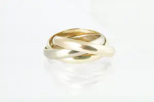 08 - Mooie 14 krt gouden tricolor Trinity designring - Cartier model kopen? Bied vanaf 310!