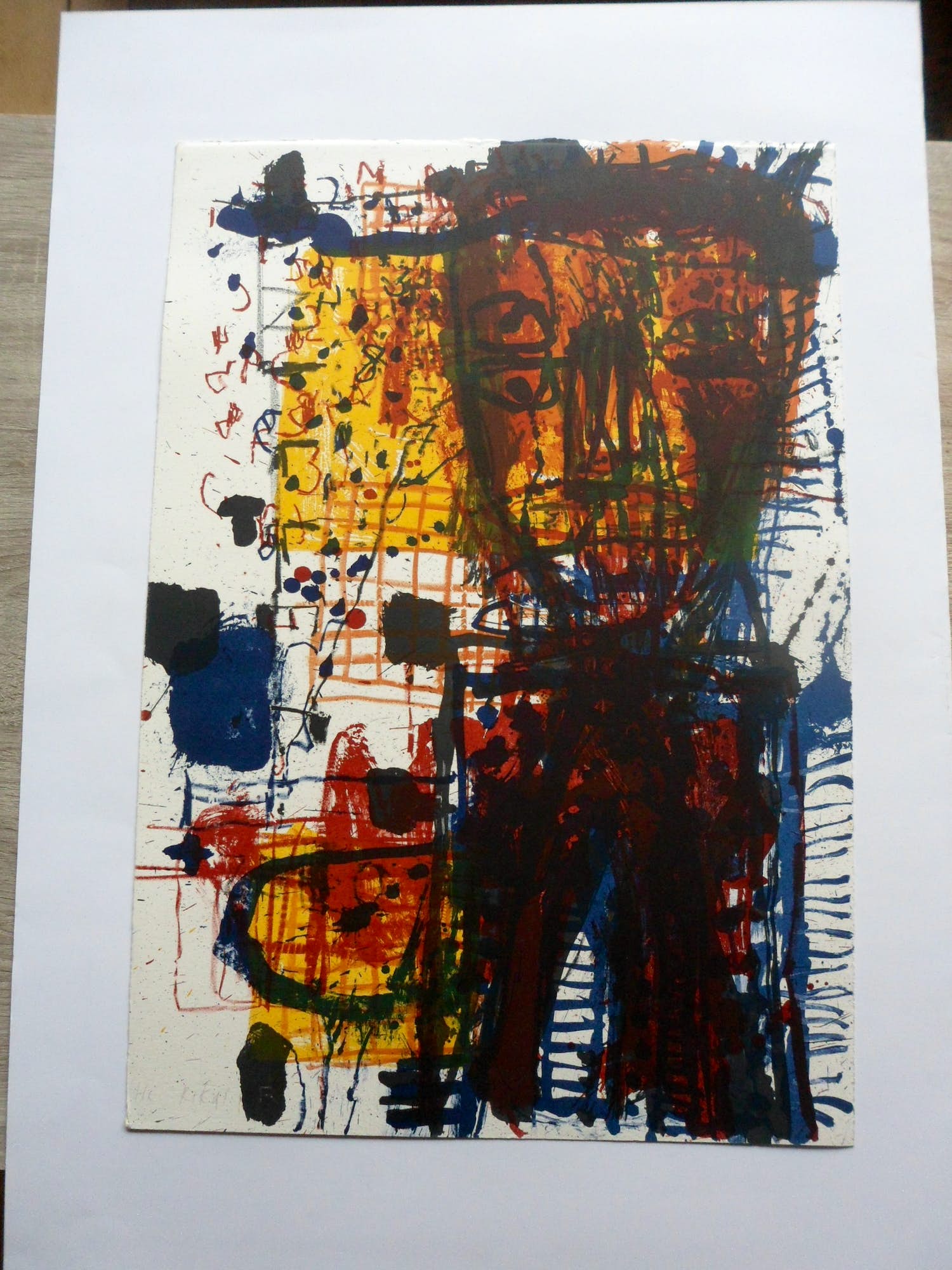 Rik van Iersel - Litho, Titel : "Storyteller III ". kopen? Bied vanaf 30!
