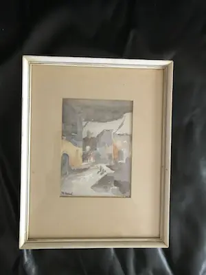 Walter Neuhof - prachtige aquarel , een vroeg werkje van deze kunstenaar kaufen? Bieten Sie von 1!
