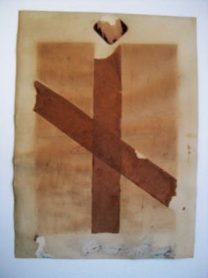 Niet of onleesbaar gesigneerd - Vooroorlogs Kubistische Aquarel "Moeder en Kind" gesigneerd kopen? Bied vanaf 10!