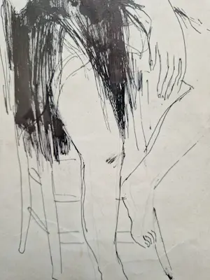 Dries van den Broeck - Vrouw op kruk (1946) kopen? Bied vanaf 75!