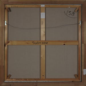 Martin van Wordragen - Olieverf op doek, Theaterscene - Ingelijst (Groot) kopen? Bied vanaf 300!