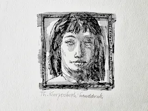 Theo Kurpershoek - in eigen beheer gemaakte Ets "portret vrouw" - handdruk - potloodgesigneerd kaufen? Bieten Sie von 27!