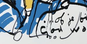 Herman Brood - Zeefdruk, Of je bij God was kopen? Bied vanaf 80!