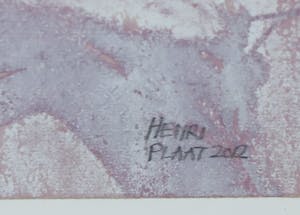 Henri Plaat - Gouache en collage, Zonder titel kopen? Bied vanaf 1!