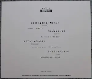 Leon Janssen - Cassette Hotel Daglicht, werk van vier Kunstenaars. kopen? Bied vanaf 150!