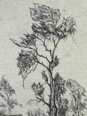 Johan Faber - Ets - Gronings landschap - Groninger Ploeg kopen? Bied vanaf 90!