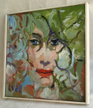 Louis Vorkink - Ingelijst , olieverf op doek , Mevr S. – 1988 kopen? Bied vanaf 100!