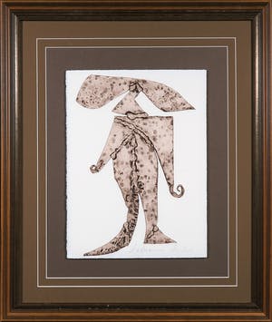 Reinhoud D'Haese - Aquatint metaaldruk, L'alsacienne - Ingelijst kopen? Bied vanaf 1!