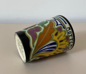 Plateelfabriek Ivora - Art deco platelen beker "Rotterdam" kopen? Bied vanaf 1!
