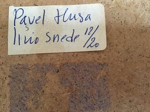 Pavel Husa - Abstract figuur, gesigneerd en ingelijst kopen? Bied vanaf 40!