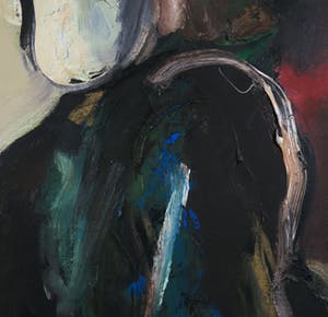 Anton Martineau - Olieverf op doek, Zonder titel - Ingelijst (Zeer groot) kopen? Bied vanaf 1200!