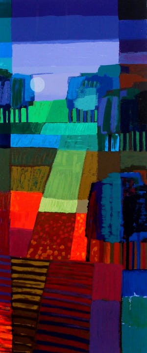 Ton Schulten - Ingelijste zeefdruk: Bollenvelden - 2008 kopen? Bied vanaf 400!