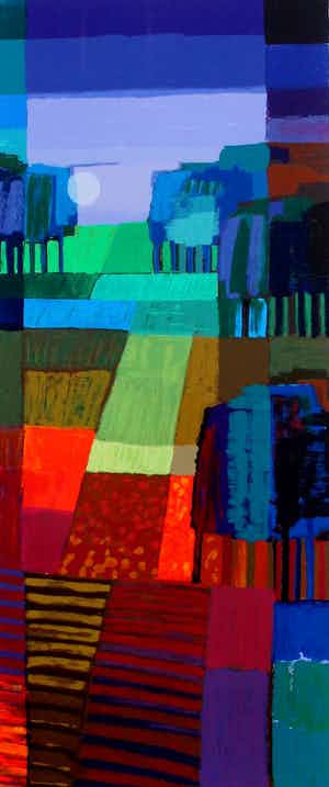 Ton Schulten - Ingelijste zeefdruk: Bollenvelden - 2008 verkocht voor € 400!