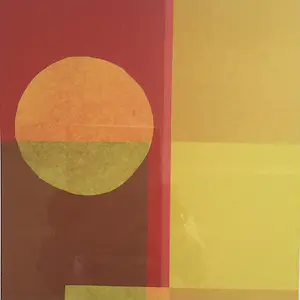 Niet of onleesbaar gesigneerd - Amaina, Twee offsetlitho’s ,Cubic Heat en Sunset, ingelijst kopen? Bied vanaf 1!