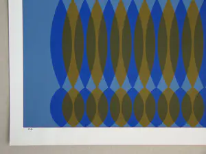 Dordevic Miodrag - Kinetische compositie - 1967 - Originele zeefdruk - Handgesigneerd kopen? Bied vanaf 100!