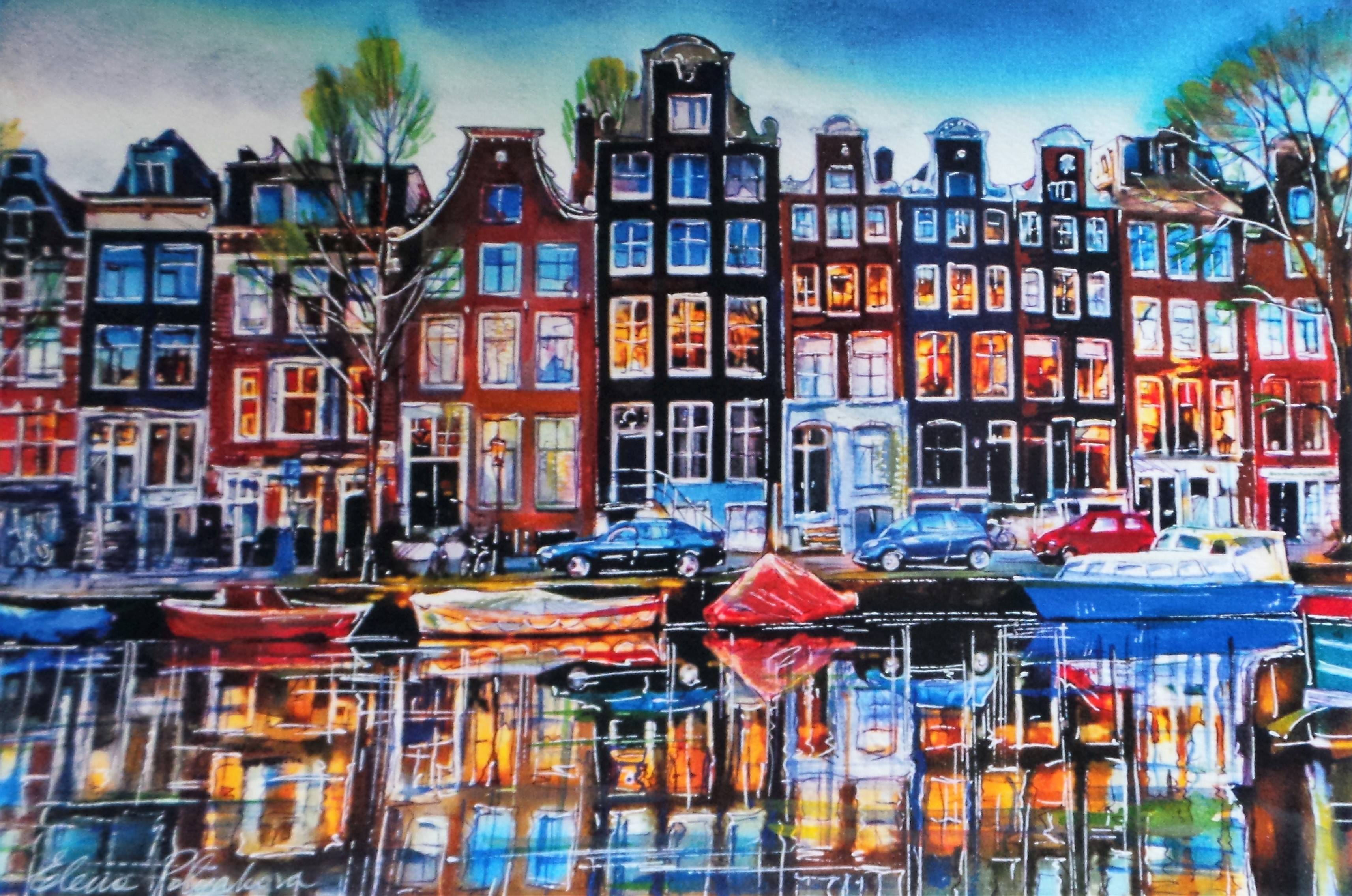 Elena Polyakova - Amsterdamse gracht verkocht voor € 150!