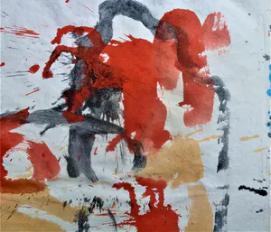 Anton Heyboer - De oervogel .Mooie krachtige sierlijke kleurige schildering . kopen? Bied vanaf 250!