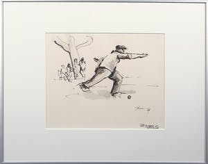 Piet Snoeren - Pen- en aquareltekening op papier, Provance - Ingelijst kopen? Bied vanaf 1!