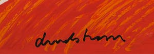 Bengt Lindstrom - Acryl op papier (op doek), Compositie met handen en dier - Ingelijst kopen? Bied vanaf 2000!