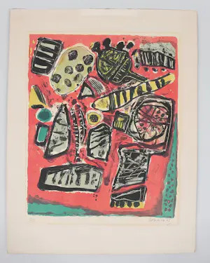 Corneille - "Été Incendiaire" - Zeldzame Antieke Litho uit 1965 kopen? Bied vanaf 599!