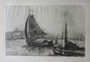 Jan Sirks - Schepen op het water in de haven kopen? Bied vanaf 30!