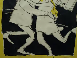 Sylvia Weve - Zeefdruk , Titel onbekend - 46 x 50 cm kopen? Bied vanaf 10!