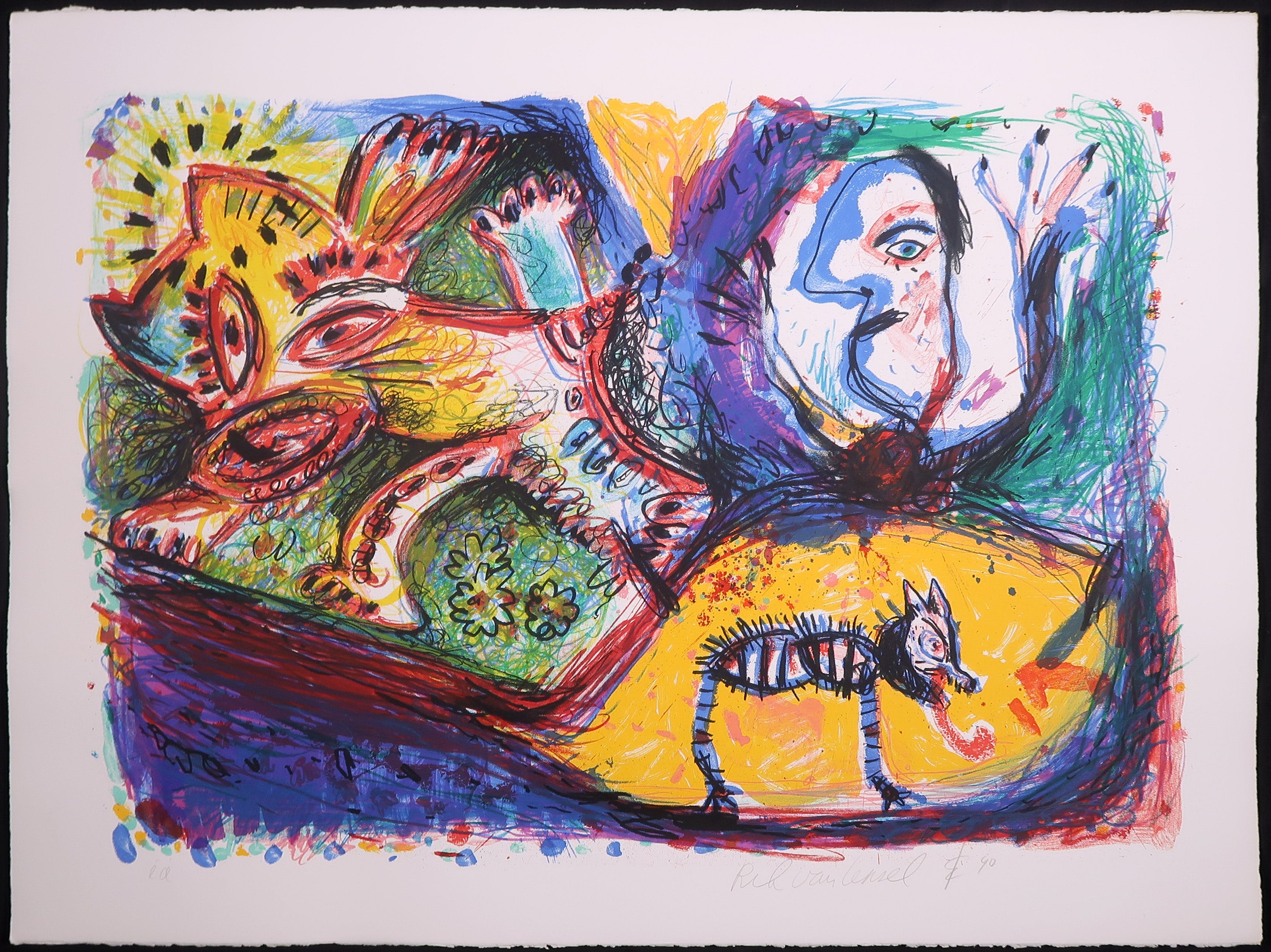 Rik van Iersel - Zeefdruk, Zonder titel kopen? Bied vanaf 20!