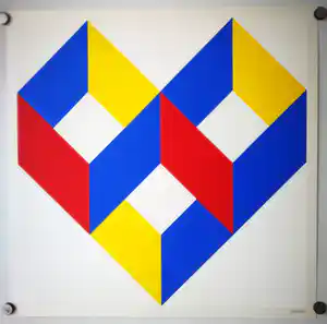 Bob Bonies - Geometrie. Uniek werk. verkocht voor € 199!