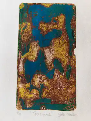 Gertie Mesker - 1971 handgekleurde reliëfdruk "terre Chaude" potloodgesigneerd bep. oplage (50) kaufen? Bieten Sie von 38!