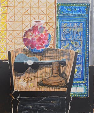 Wendy Chazin - Composition with Guitar and Vase kopen? Bied vanaf 25!