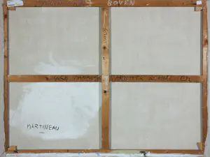AcheterAnton Martineau - Olieverf op doek, IJzeren man omarmt meisje (Groot!)? Enchérissez de 650!