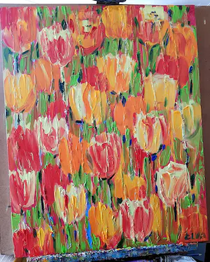 Elva Polyakova - Tulpen in kleur kopen? Bied vanaf 250!