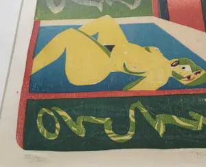 Tom Thijsse - set van 2 prachtige houtsnedes - ingelijst kopen? Bied vanaf 85!