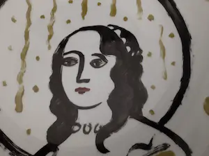 Judith Stolker - (Wand-) bord handbeschilderd, gesigneerd kopen? Bied vanaf 1!