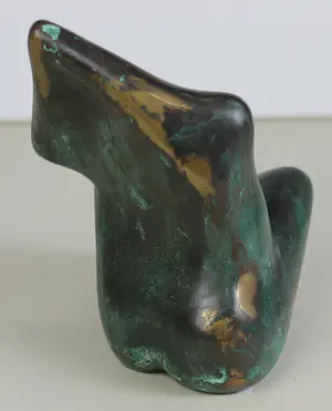 Jits Bakker - "Zitnimf" - gestileerd naakt - zwaar bronzen beeld kopen? Bied vanaf 1650!