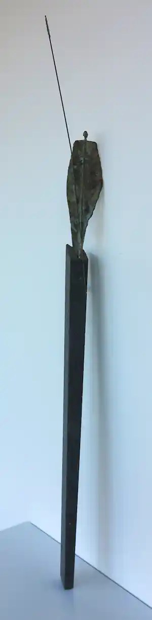 Franz Josef Vanck - Wandobject (brons), Figuur met speer verkauft für € 420!