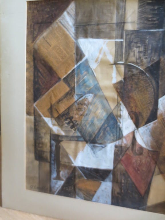 Cornelis Verkley - Cornelis Verkley (1928-2014), Collage met gouache. kopen? Bied vanaf 50!