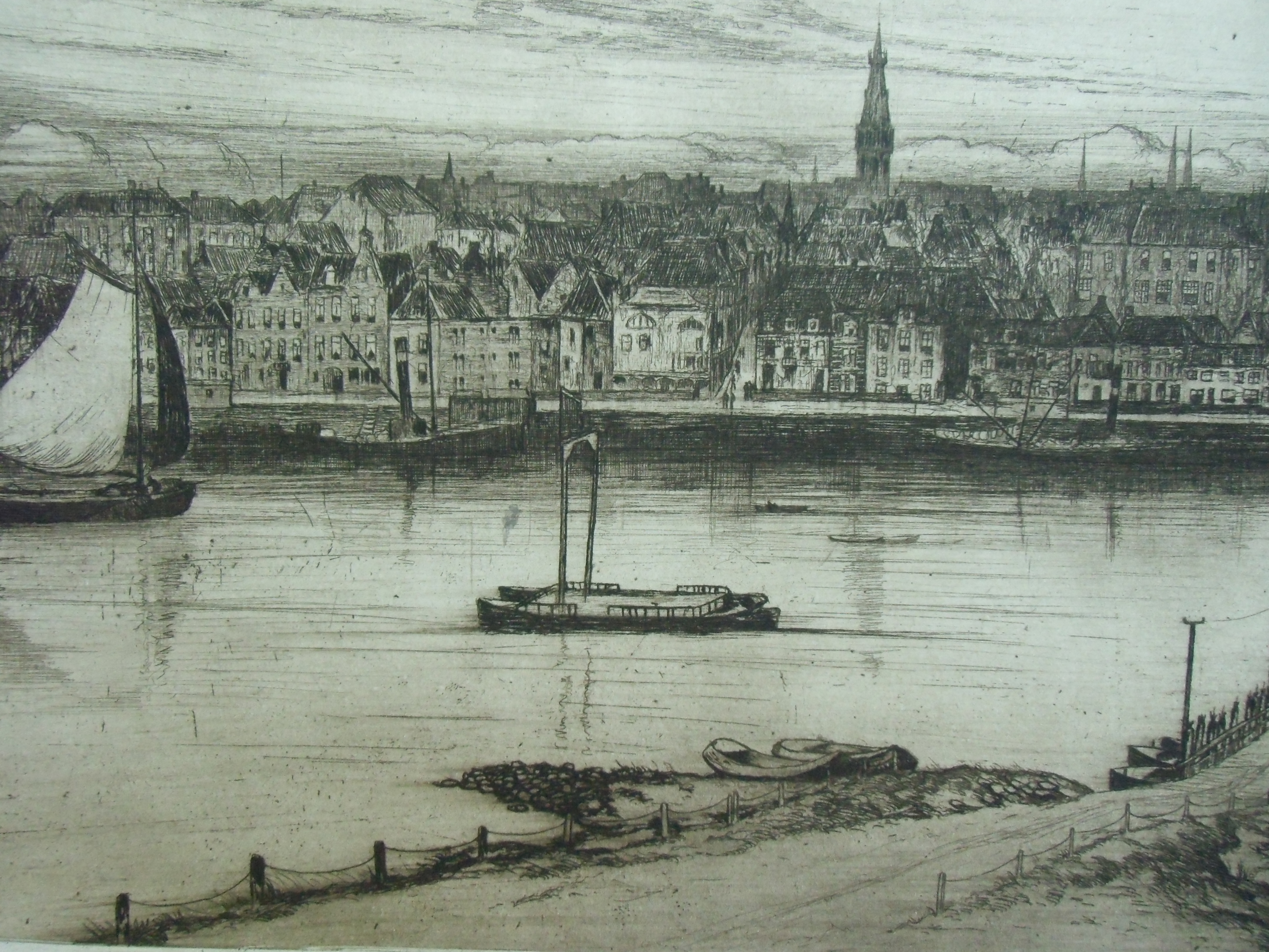 Eugene Lucker - GEZICHT OP NIJMEGEN /// ETS VAN EUGENE LÜCKER verkocht voor € 190!