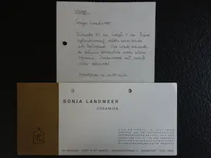 Sonja Landweer - Klein vaasje kopen? Bied vanaf 1!