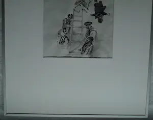 Jet Naftaniel-Joels - Originele tekening gewassen inkt , Illustratie uit De Gouden Vogel + Boek kopen? Bied vanaf 1!