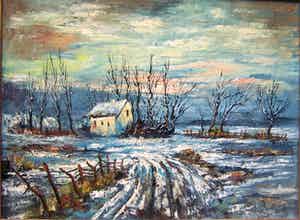 Wilhelmus Enneking - Winterlandschap verkocht voor € 60!