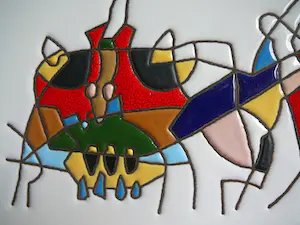 Cesar Manrique - Spanish bulls -tegeltableau- kopen? Bied vanaf 75!