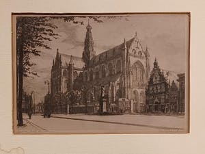 Johannes Josseaud - Grote kerk te Haarlem. kopen? Bied vanaf 25!