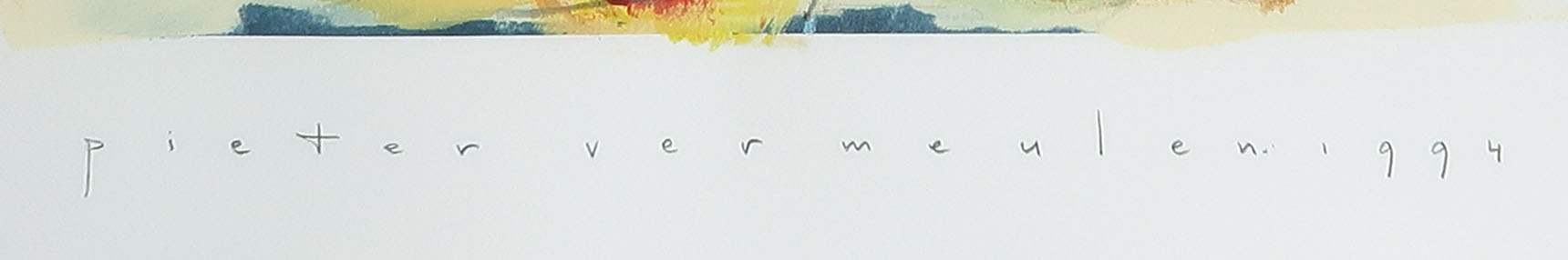 Pieter Vermeulen - Gemengde techniek op papier, Zonder titel - Ingelijst kopen? Bied vanaf 1!