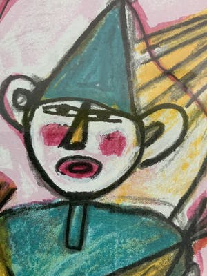 Corneille - Pierot met hondje kopen? Bied vanaf 120!